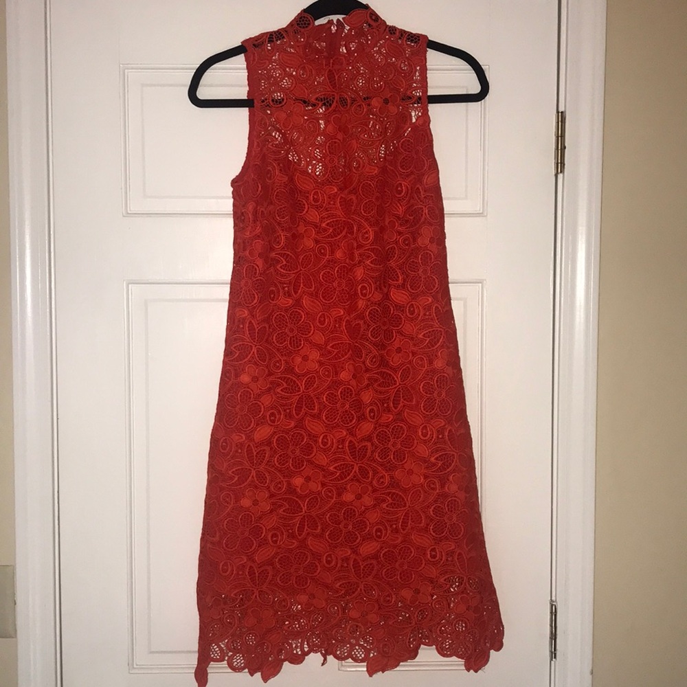 BNWT Hutch XS Orange Lace Shift Dress
